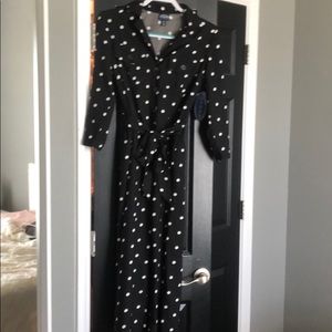 scoop black pooka dottedling sleeve jumpsuit